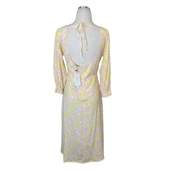 FAITHFULL THE BRAND Dress Clement Midi in Ida Floral Print Small New Womens - Picture 6 of 8